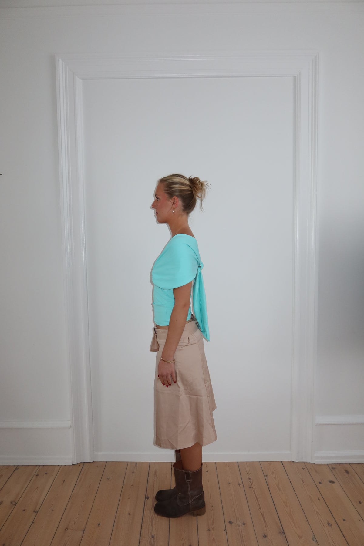 Sara Top In Turquoise